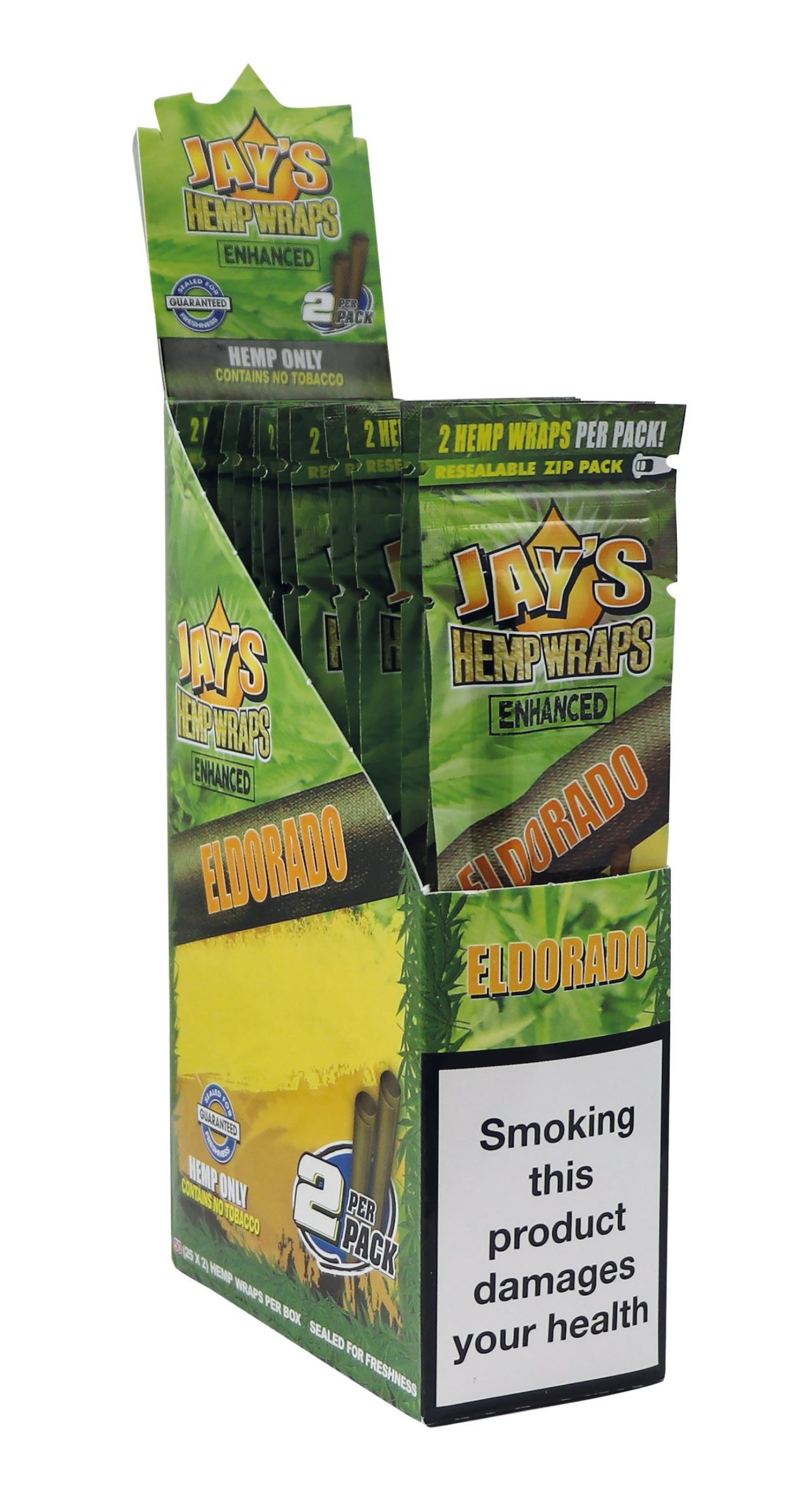 Jay´s Hemp Wraps Enhanced El Dorado – Caja