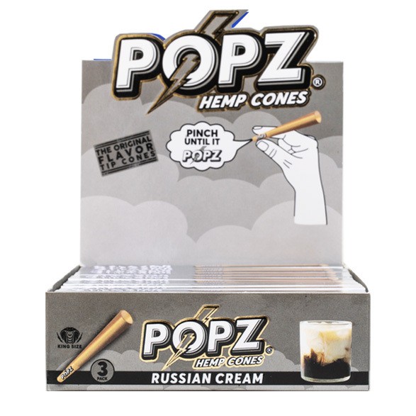 Popz Cones-Russian Cream 12 Display-3pk - Imagen 2