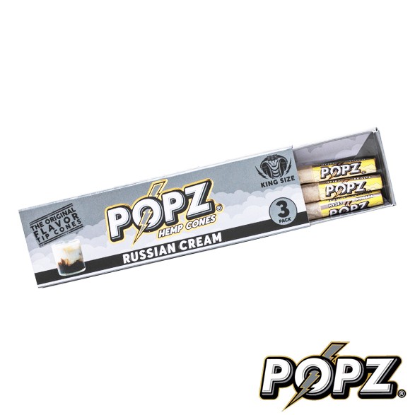 Popz Cones-Russian Cream 12 Display-3pk